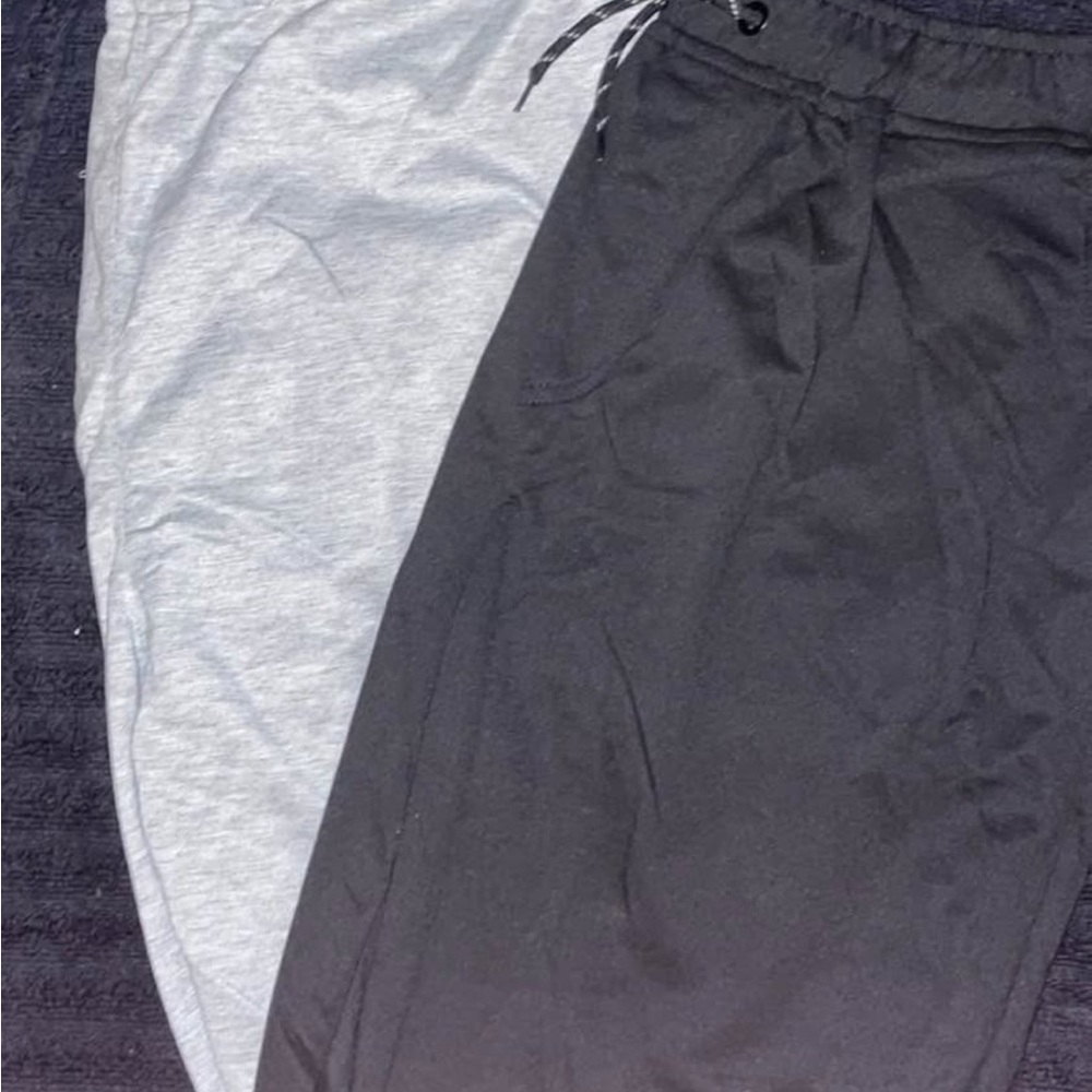 Black and Gray Jogger Pants